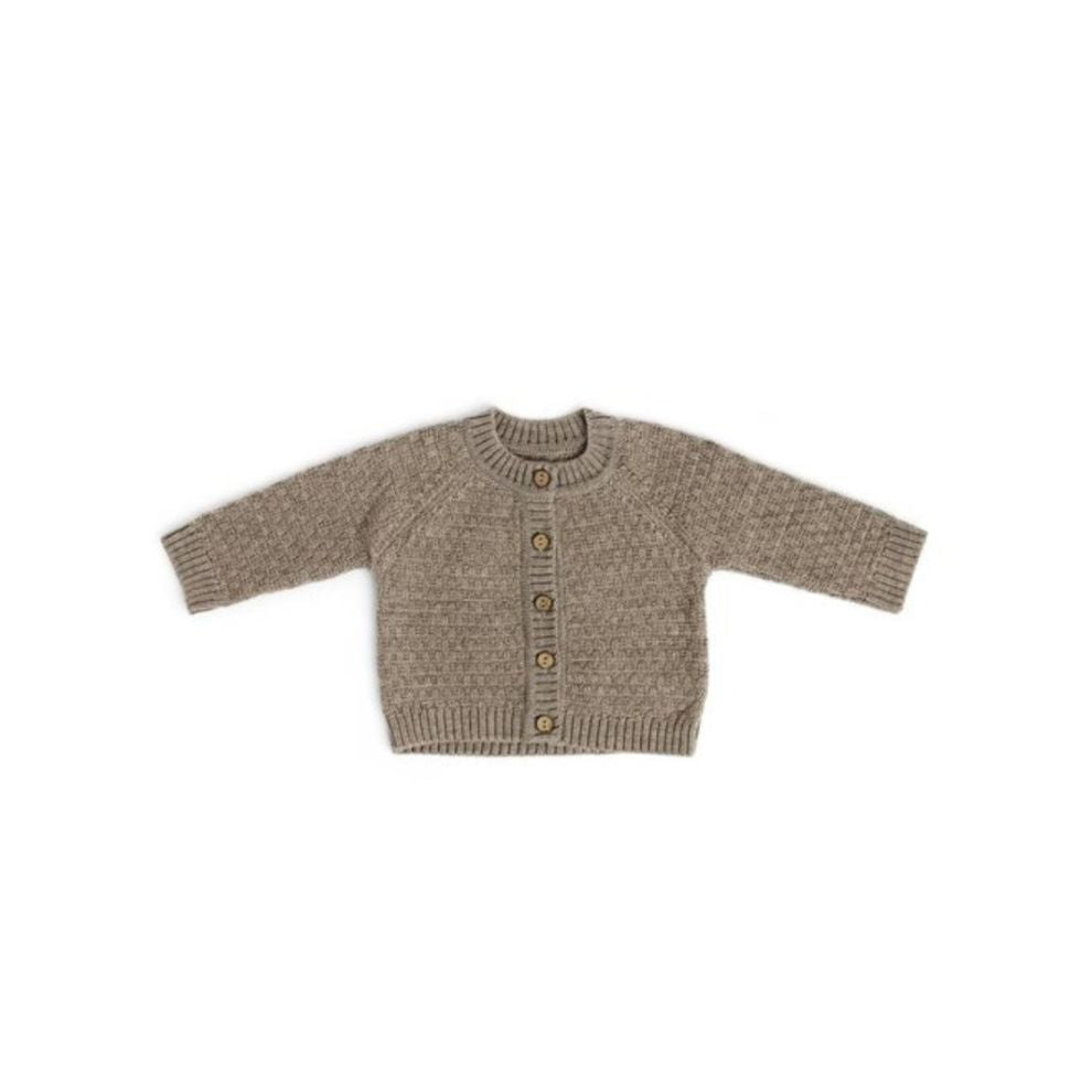 Gebreid vestje - Square knit - Merino wol - Bruin - Smallstuff