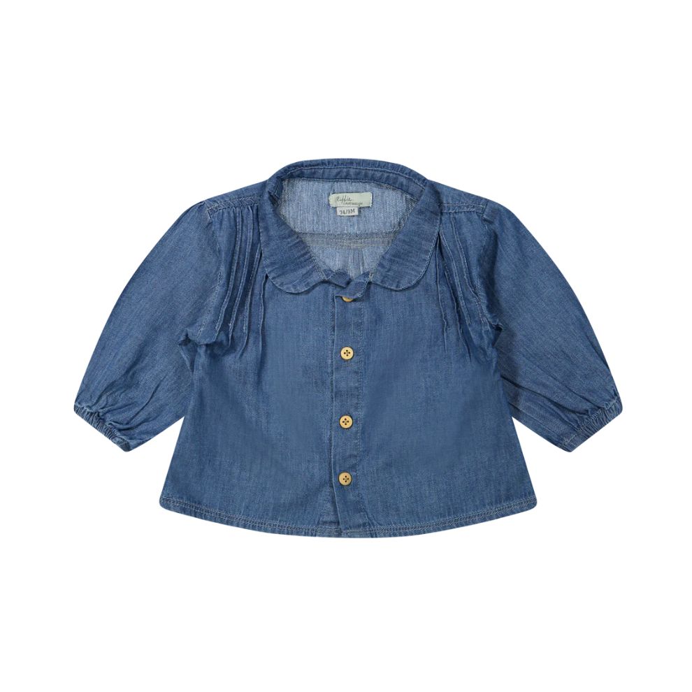 Blouse Carlo - Denim - Katoen - Riffle Amsterdam