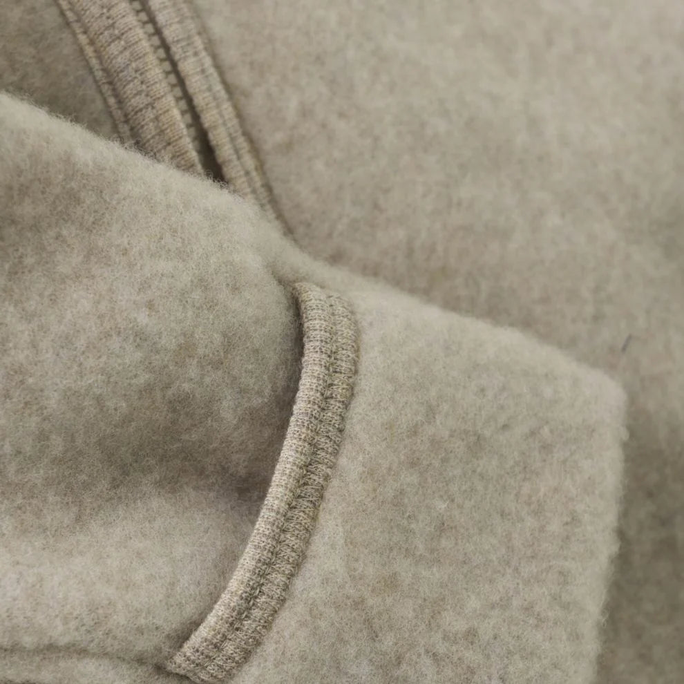 Buitenpak/jumpsuit - Merino wol fleece - Camel Melange - Huttelihut
