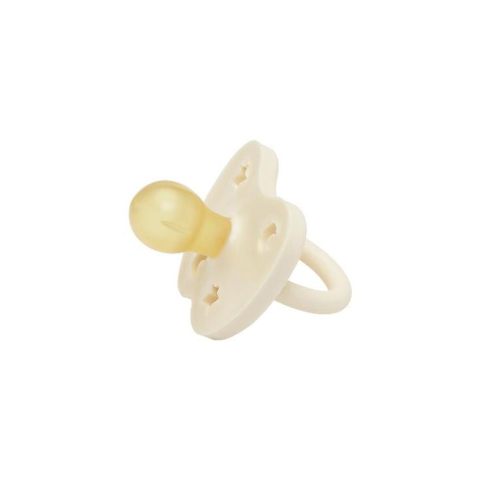 HEVEA - Pacifier Milky White Round - Pacifier - 100% natural rubber
