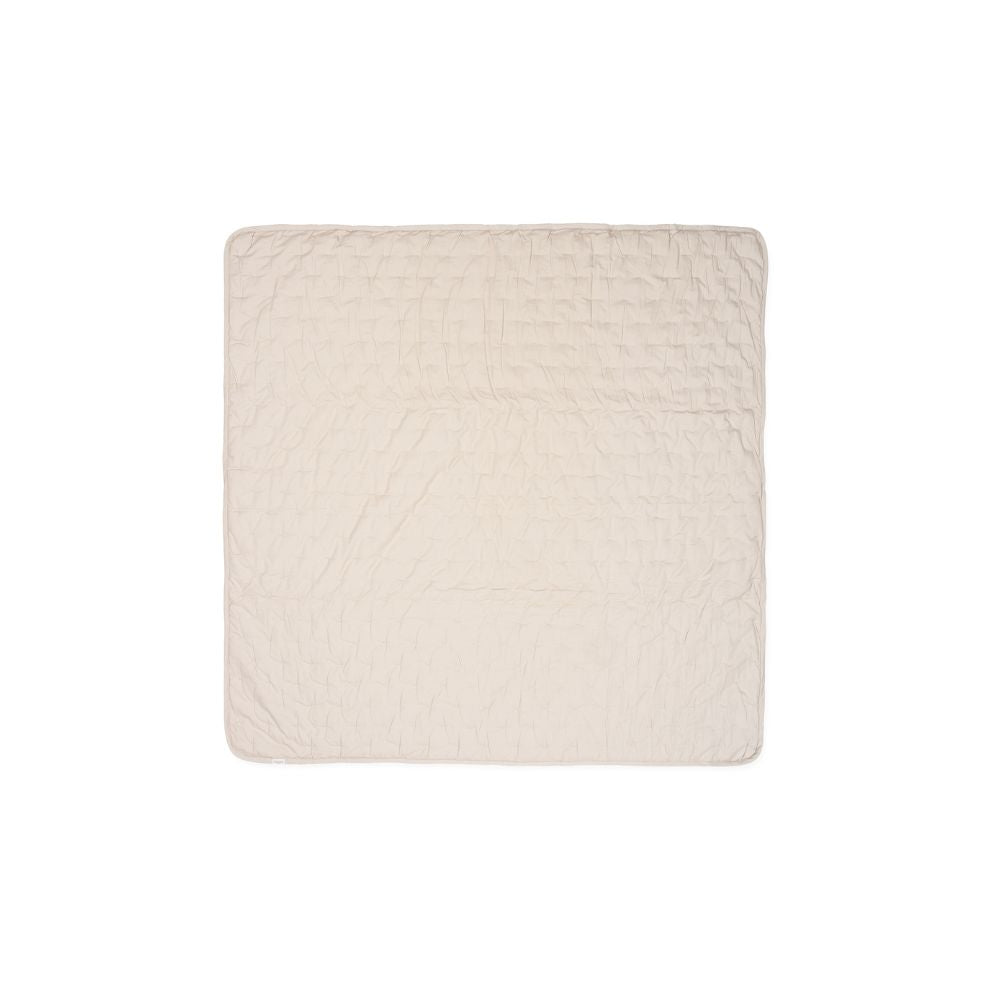 Quilted Blanket – 100% biologisch katoen – 120x120 cm - Alida - Grey Sand - MarMar Copenhagen