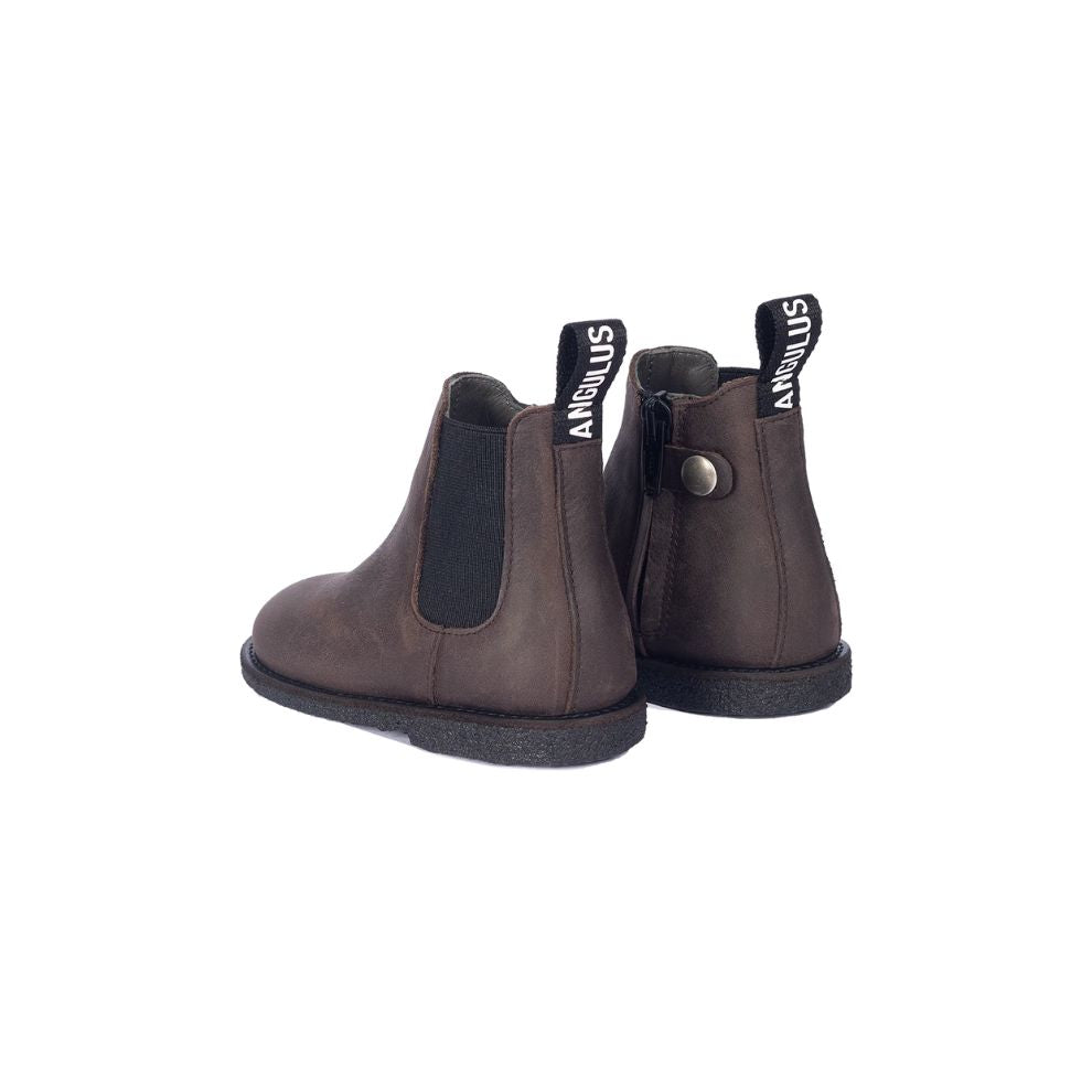 Classic Chelsea laars - Bruinzwart - Leer - Angulus