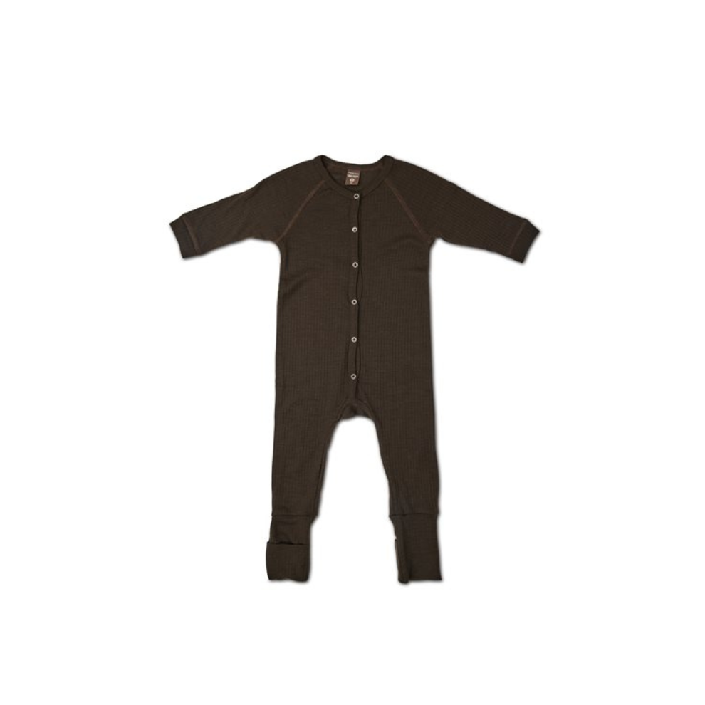 Boxpakje - Merino wol - Slaappakje - Donkerbruin - Smallstuff