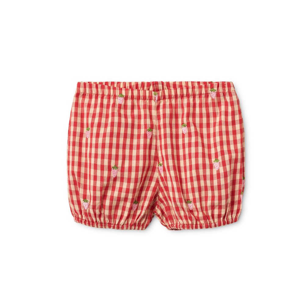 Baby set Molly - Katoen - Rood/roze - Aardbeitjes - Flöss
