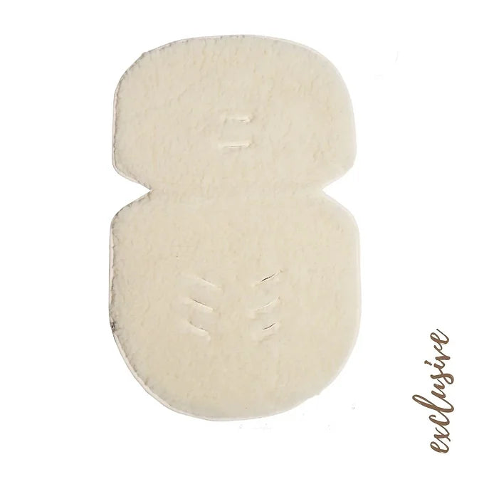 Alwero - Inleg natural dubbelzijdig wol/linnen - Maxi Cosy inleg - Wol en Linnen - wollen kant