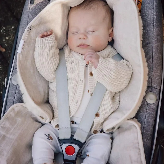 Alwero - Inleg natural dubbelzijdig wol/linnen - Maxi Cosy inleg - Wol en Linnen - lifestyle
