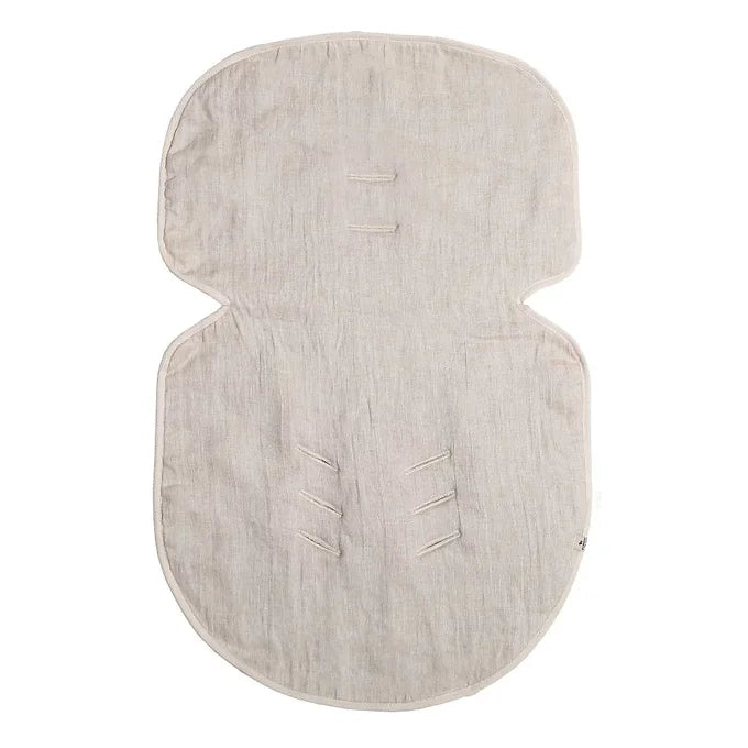 Alwero - Inleg natural dubbelzijdig wol/linnen - Maxi Cosy inleg - Wol en Linnen- linnen kant