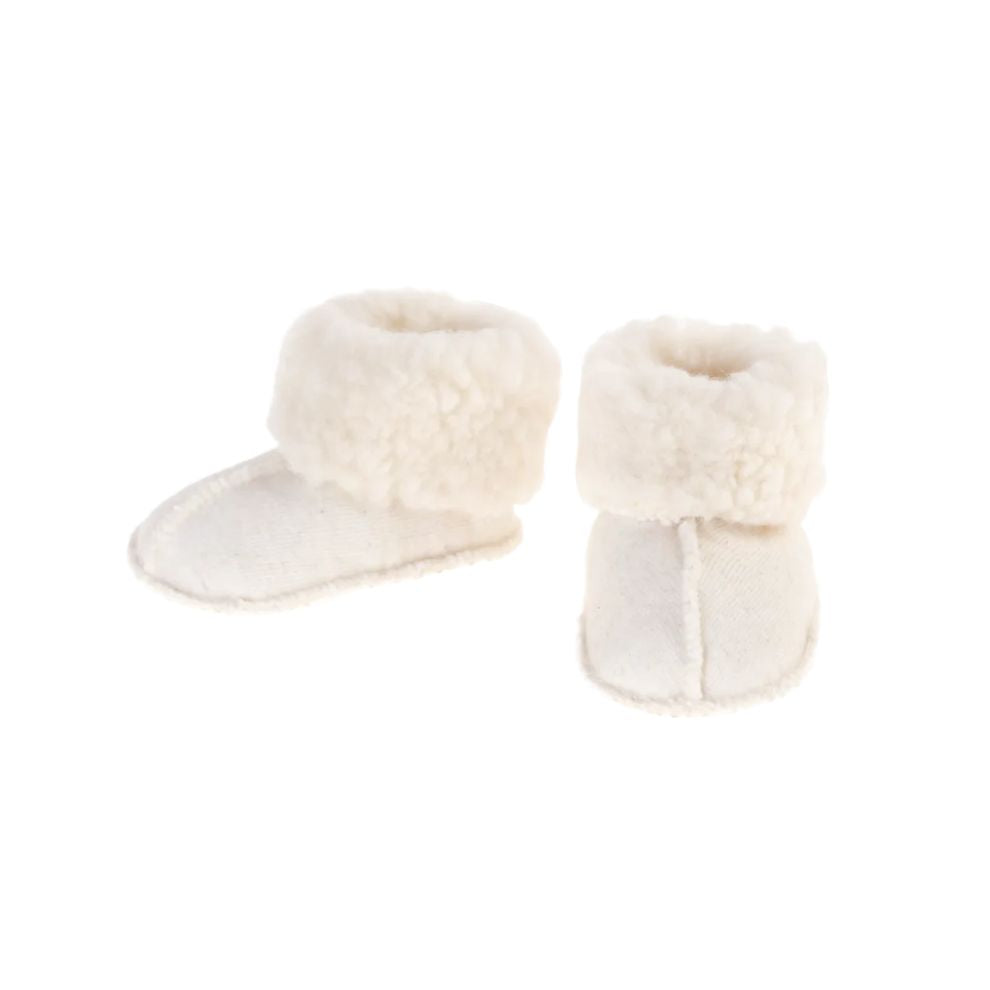Wollen Baby Slofjes - Melo - Natuurlijke wol - Alwero