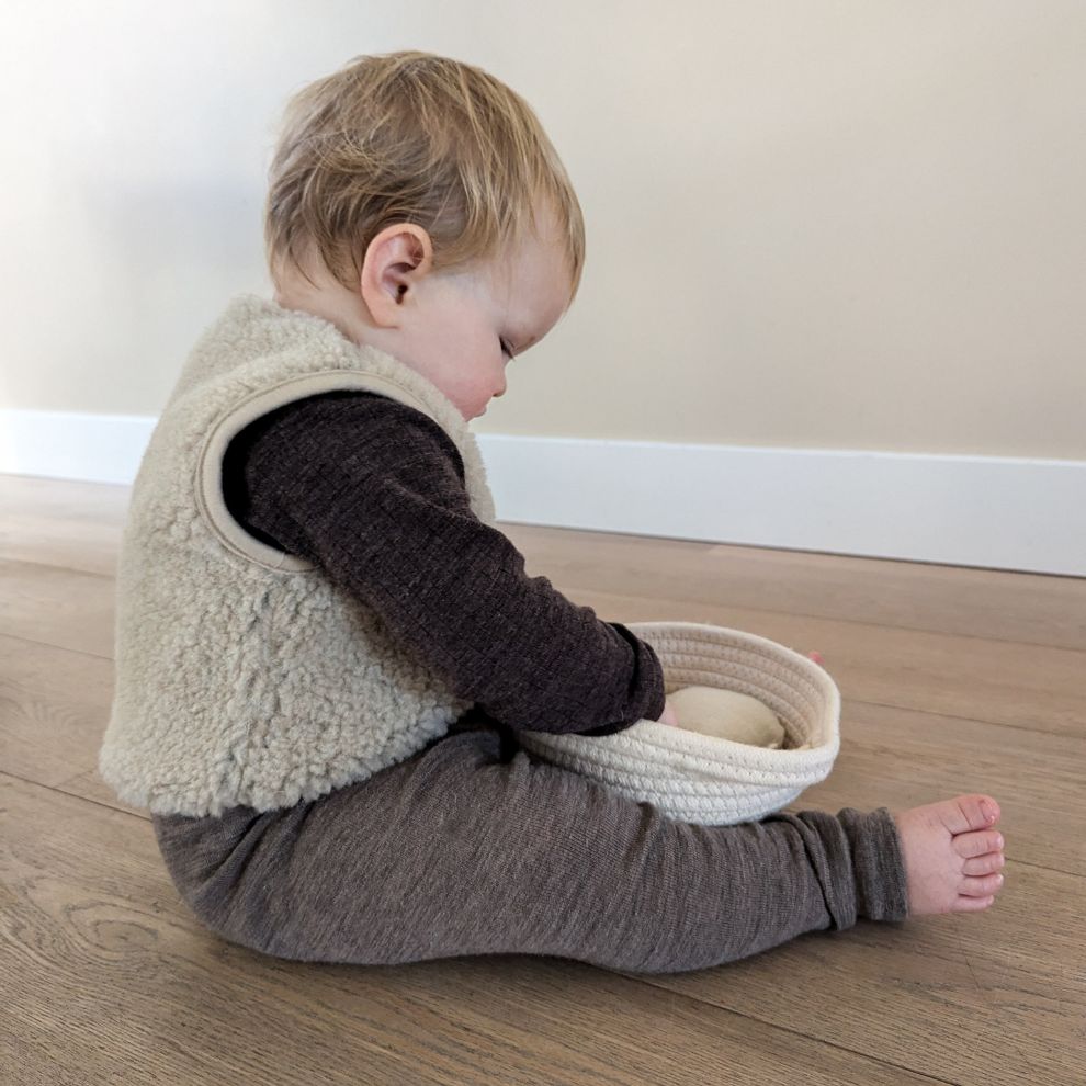 Gilet vestje - Lulu light - Beige - Alwero kind