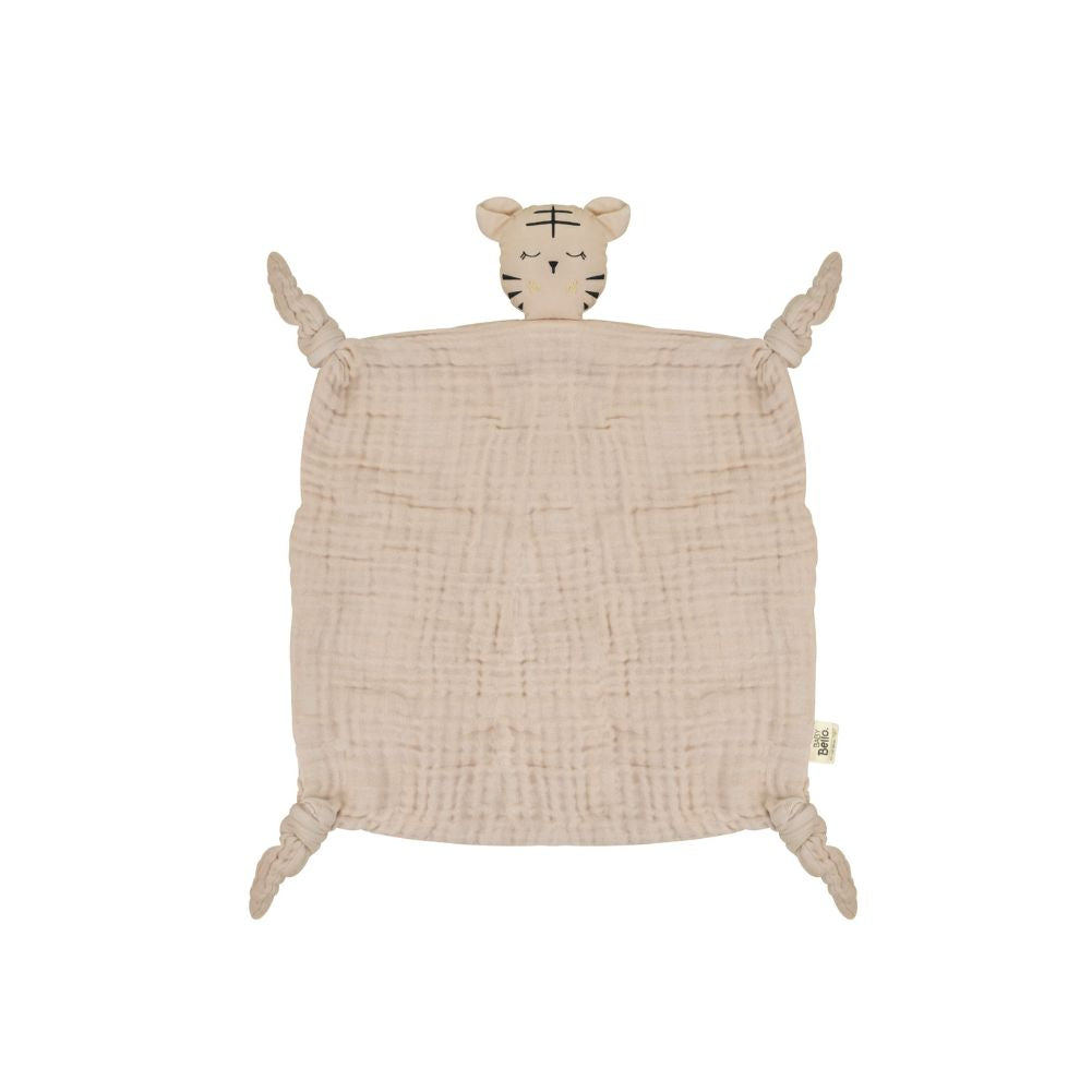 Knuffeldoek - Toby de Tijger – Toasted Almond - Baby Bello product