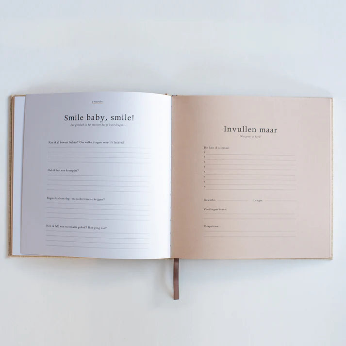 Leukigheidjes - Eerste jaar invulboek - Linnen cover