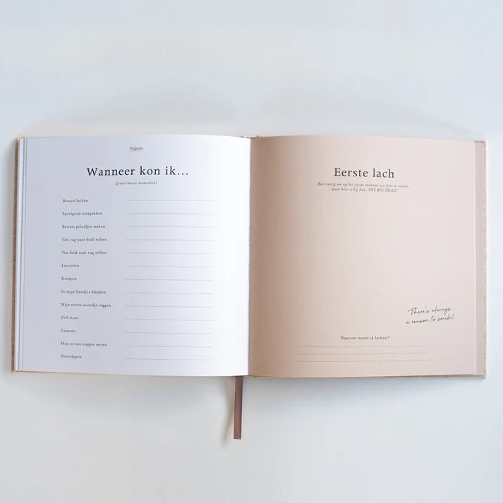 Leukigheidjes - Eerste jaar invulboek - Linnen cover