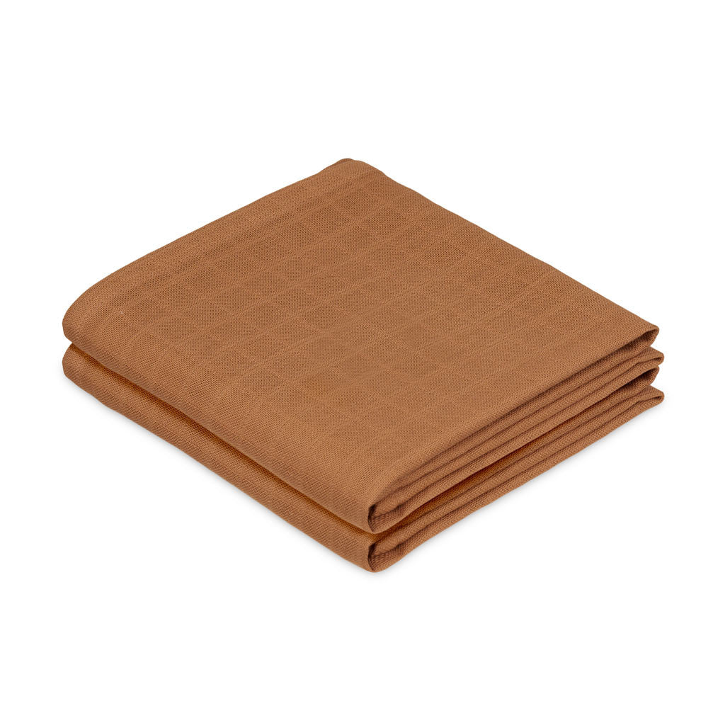 CamCam Copenhagen - Muslin Cloth (2-pack) - Hydrofiele doeken - GOTS - amber