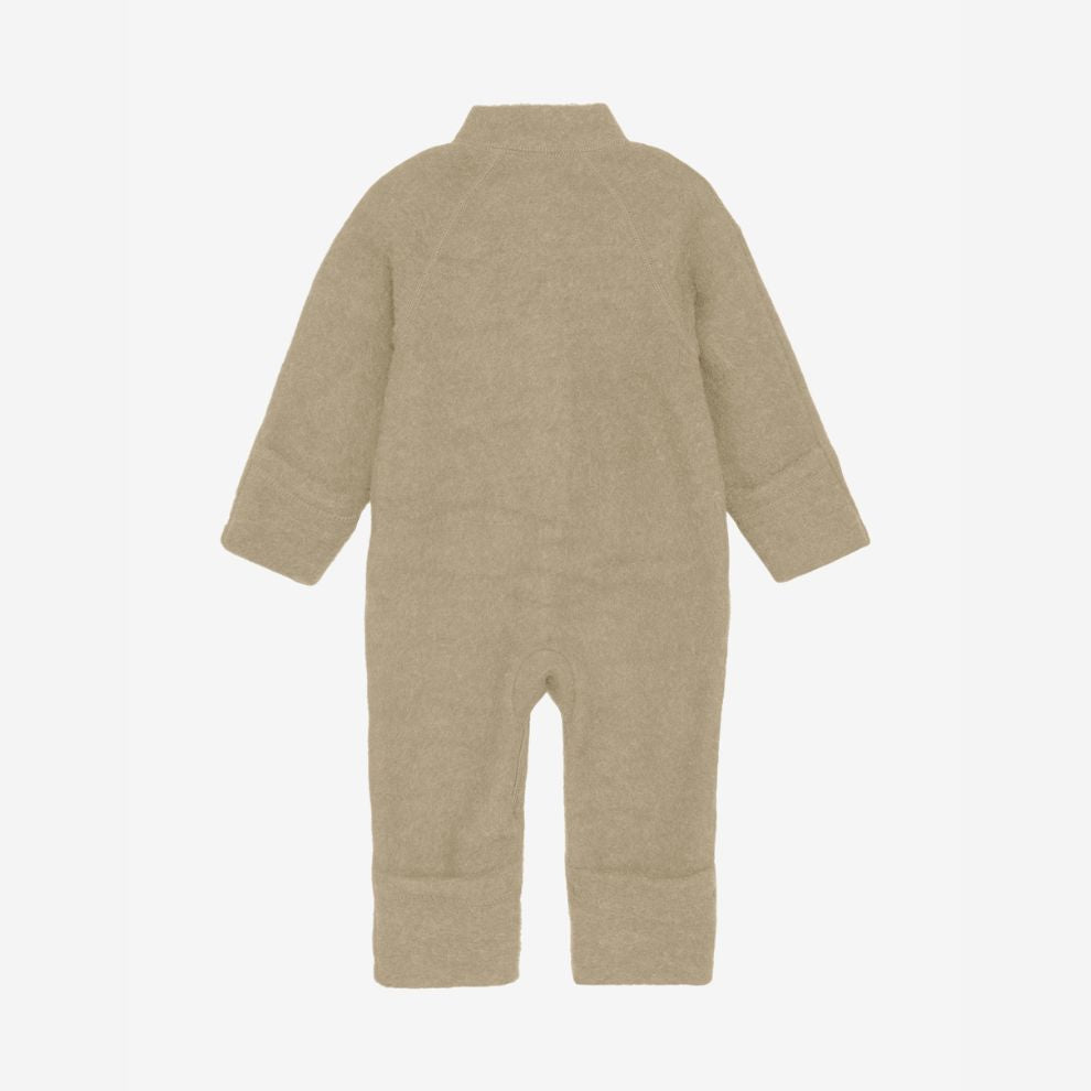 Jumpsuit - Merino wol - Savannah Tan/beige - CeLaVi achter