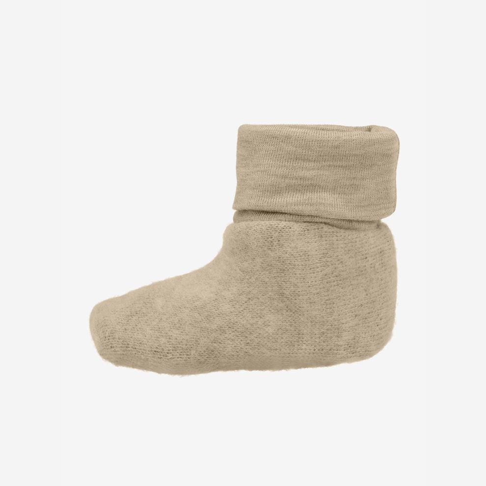 Slofjes Soft wool - Merino wol - Savannah Tan/beige - CeLaVi zij