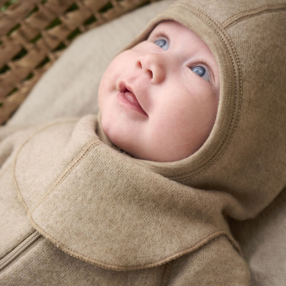 Balaclava - Merino wol - Savannah Tan/beige - CeLaVi kind