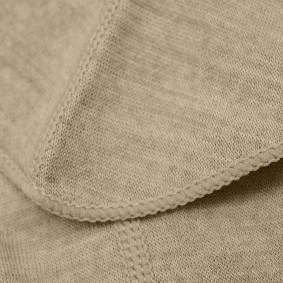 Balaclava - Merino wol - Savannah Tan/beige - CeLaVi close up
