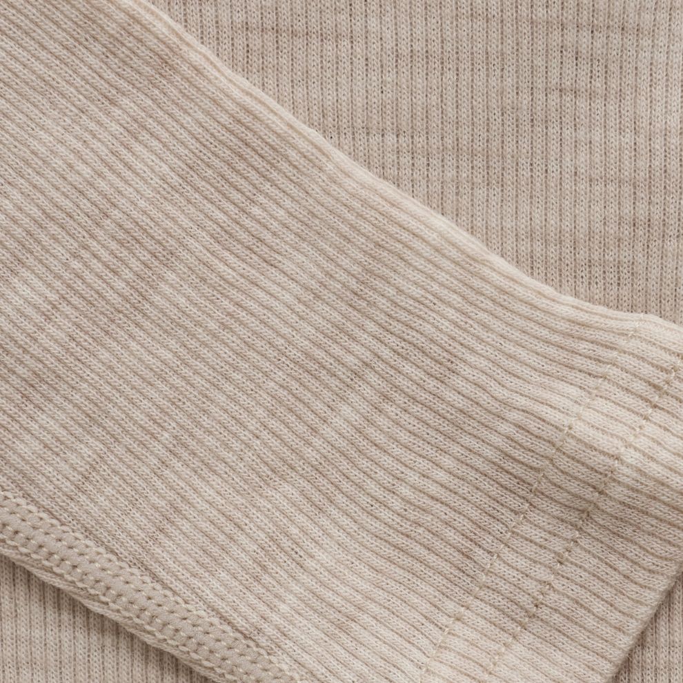 Top lange mouw - Merino wol - Rose Dust/lichtroze - CeLaVi close up