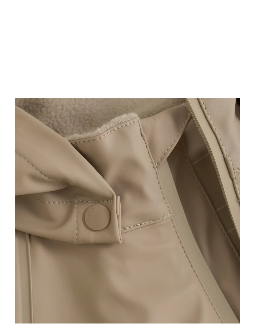 Gewatteerde regenpak - Water- & winddicht - Beige - CeLaVi close