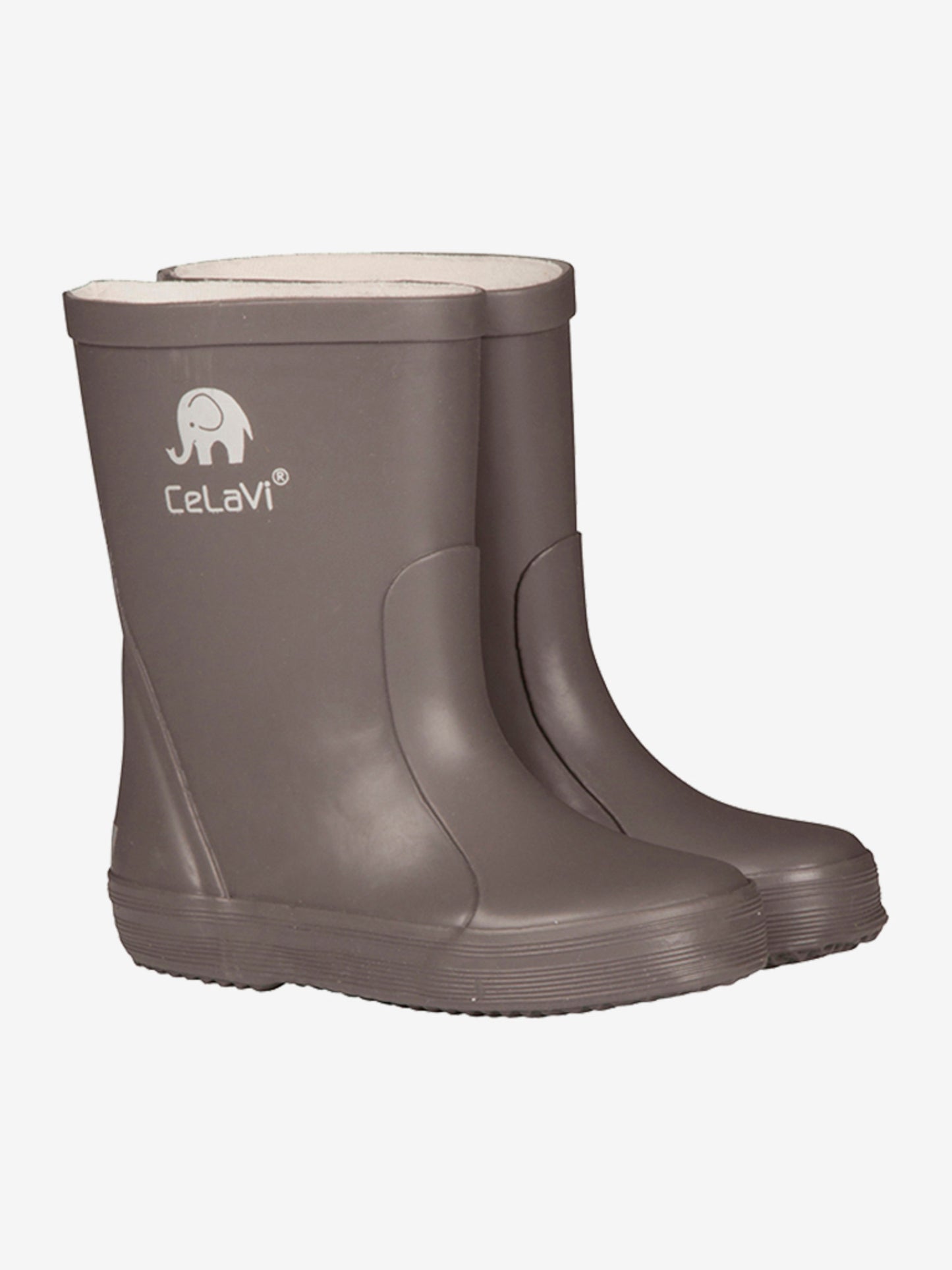 CeLaVi - Basic Baby en Kinder Regenlaarsjes - 100% natuurlijk rubber - grey