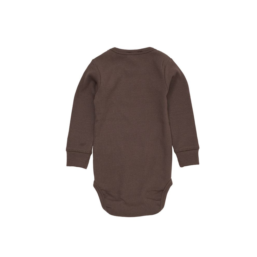 Romper lange mouw - Modal katoen - Bruin - Copenhagen Colors achter