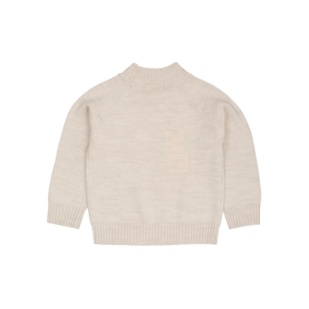 Gebreide trui - Merino wol - Pale cream/beige - Copenhagen Colors achterkant