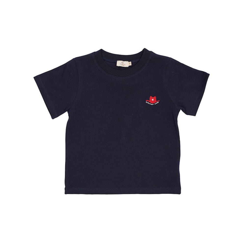 T-shirt cowboy - Biologisch katoen - Navy - Copenhagen Colors voorkant