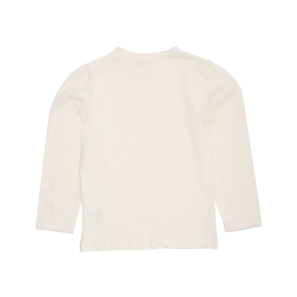 Top lange mouw - Biologisch katoen - Cream/off white - Copenhagen Colors achter