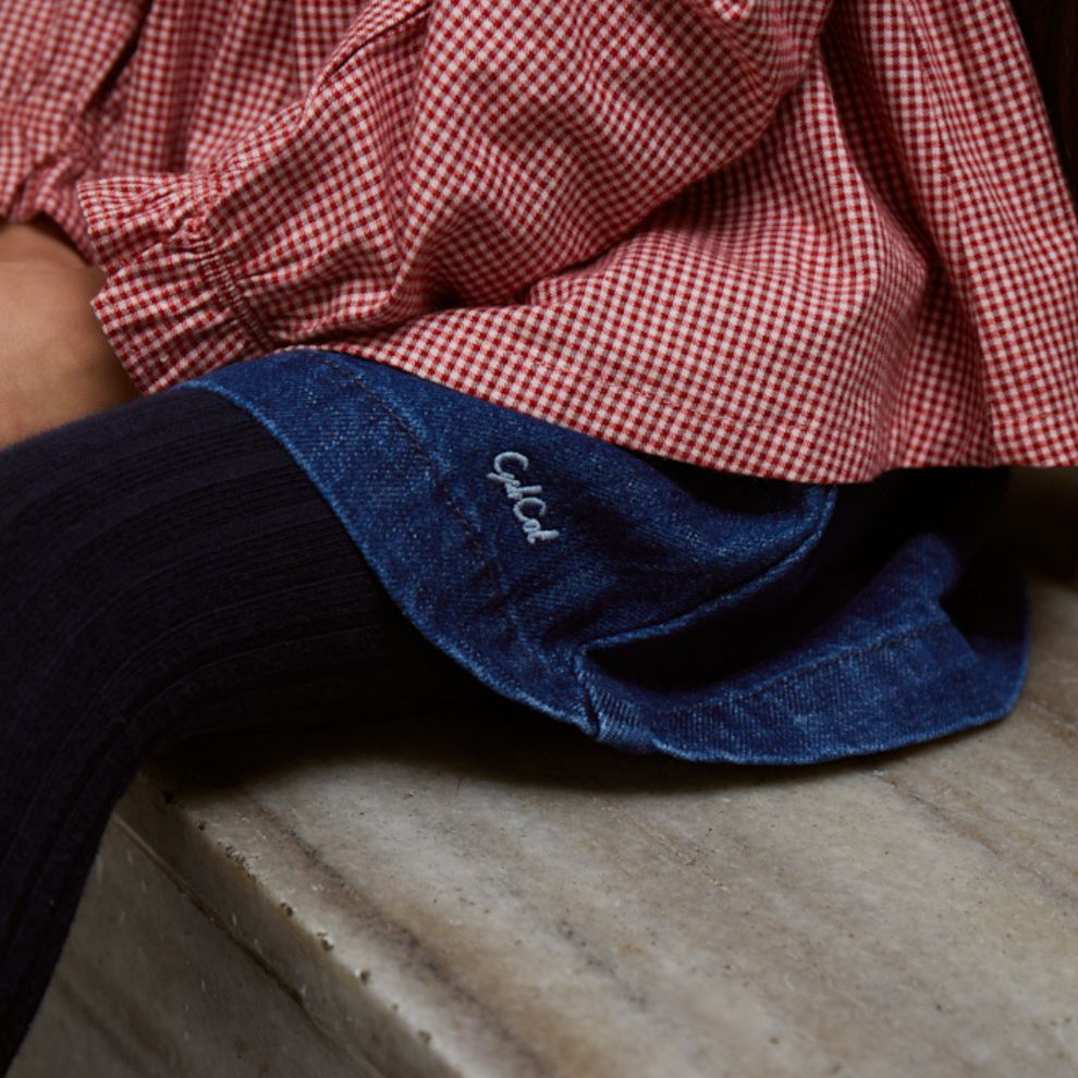 Spijkerrokje - Biologisch katoen - Denim - Copenhagen Colors close up