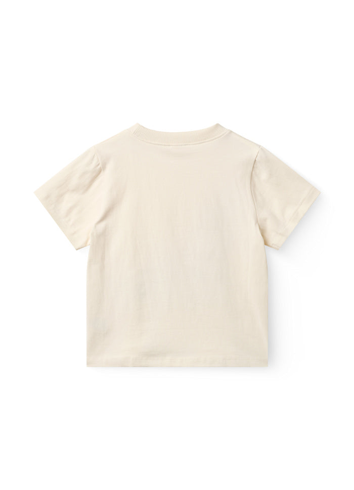 T-shirt Eaglehawk - Biologisch katoen - Cream/wit - Copenhagen Colors achter