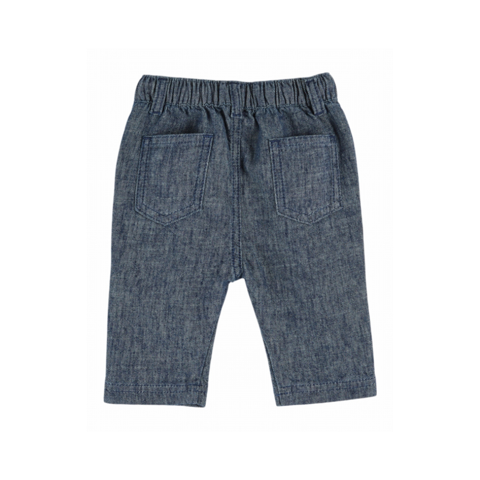 Broekje/Pantalon - Linnen/Katoen - Donkerblauw/Marine - Emile et Ida achter