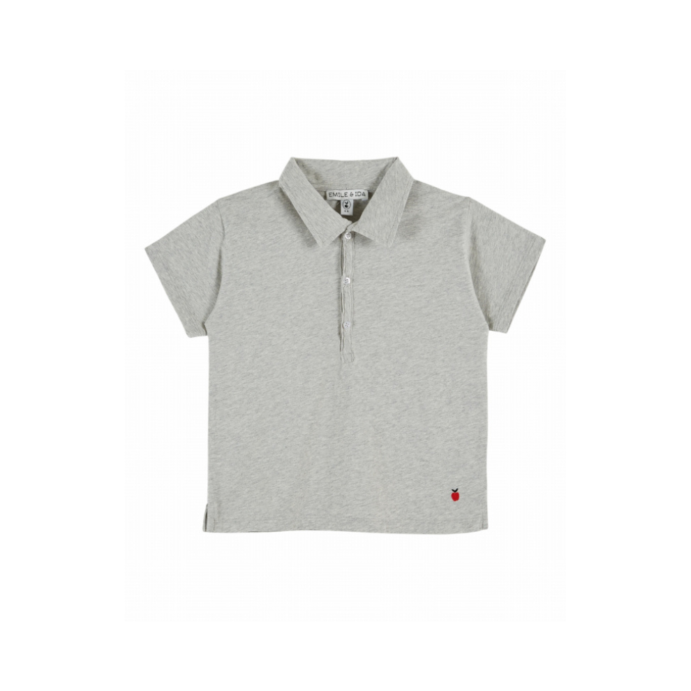 Polo top - Gris Chine - Biologisch katoen - Grijs - Emile et Ida