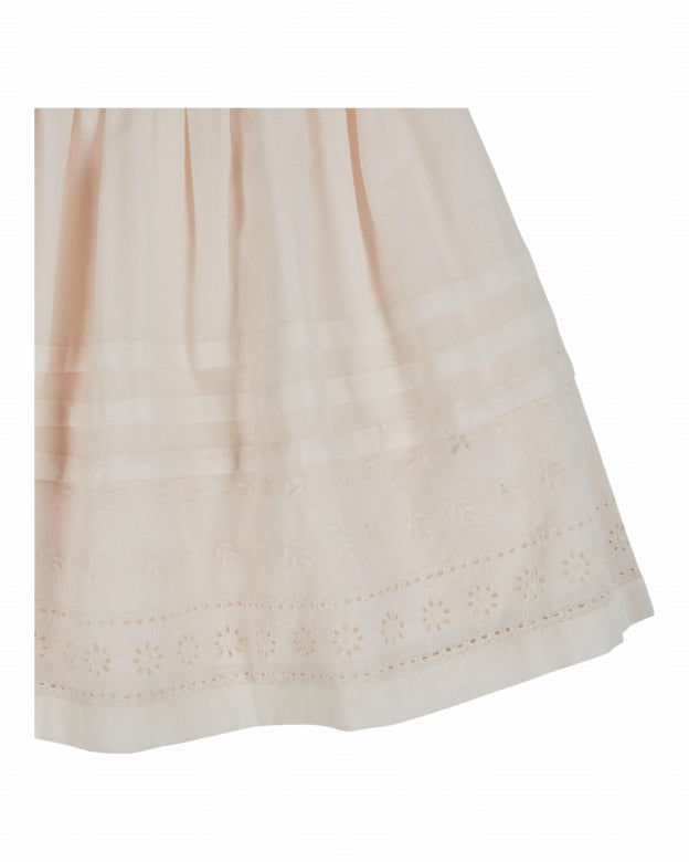 Rokje - Jupe Broderie Anglaise - Katoen - Creme - Emile et Ida close up