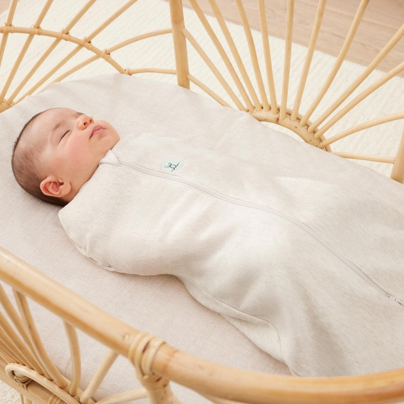 Ergopouch - Cocoon Inbaker Slaapzak Oatmeal Marle 0,2 Tog 0-3mnd - baby