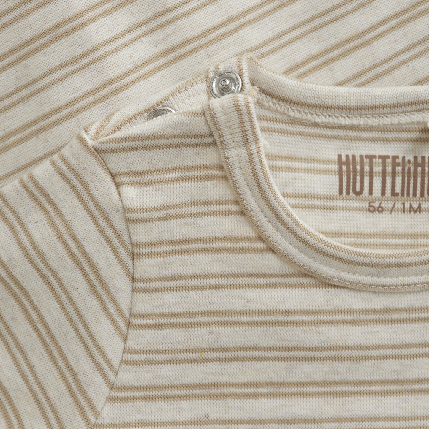 Huttelihut - Body LS Melange Rib - Romper met lange mouwen