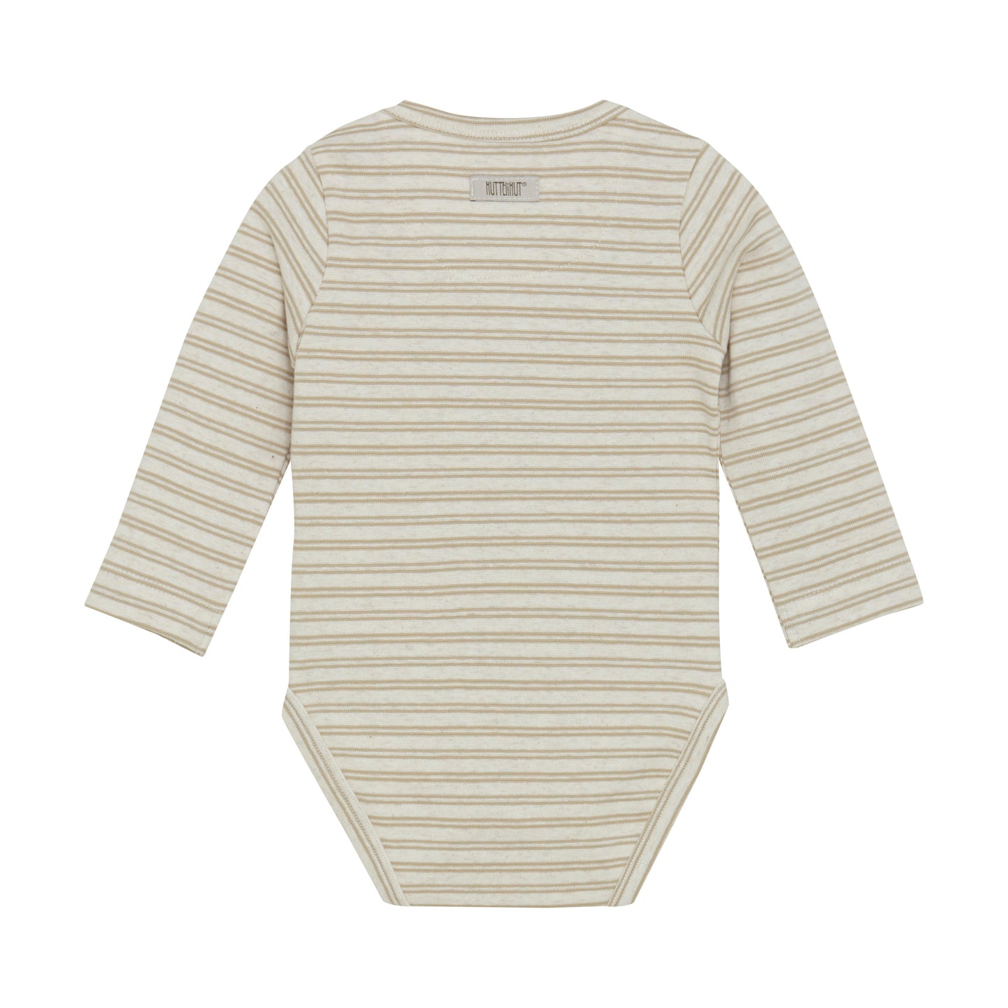 Huttelihut - Body LS Melange Rib - Romper met lange mouwen