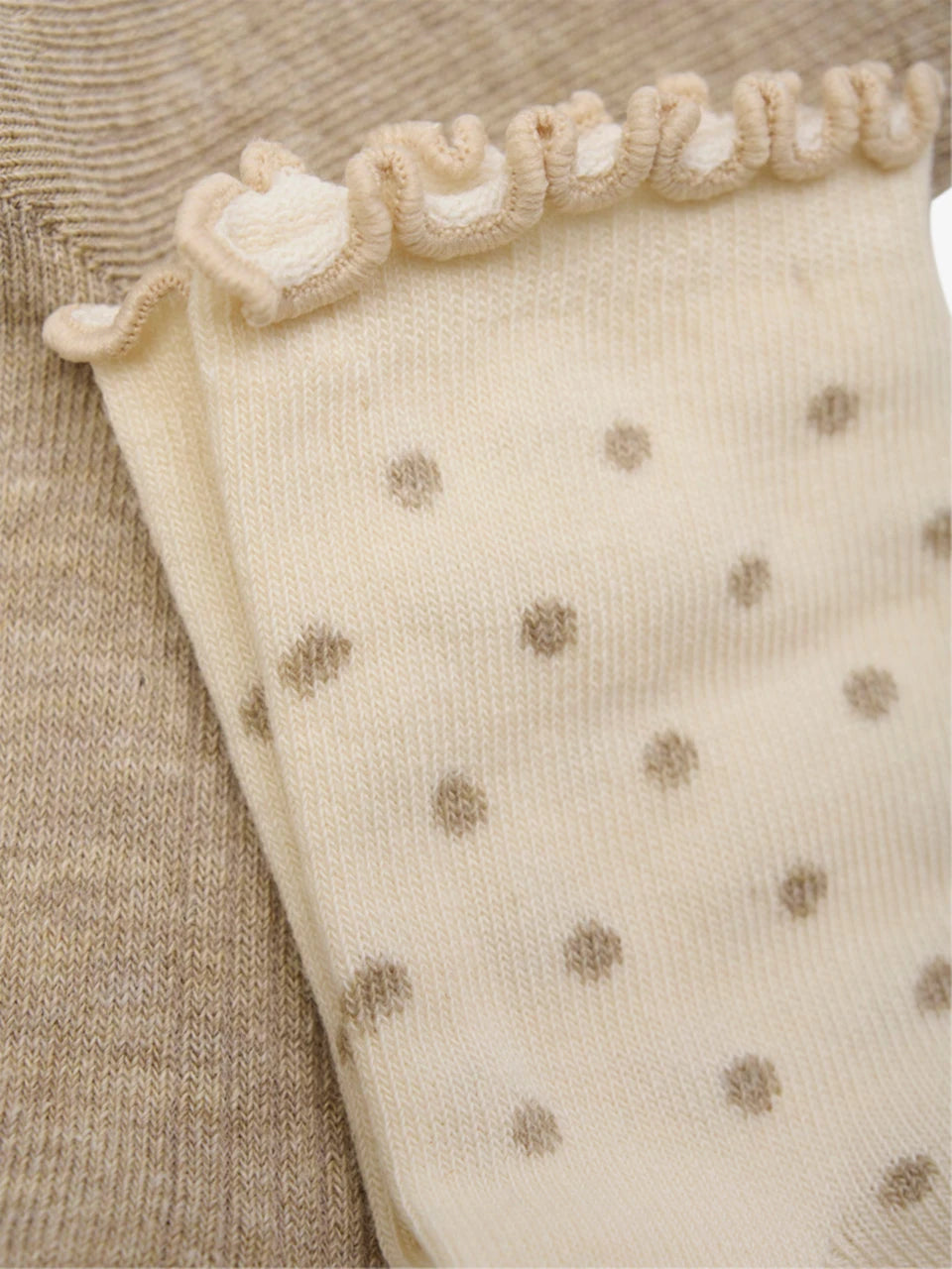 Minymo - Baby sokken (2-pack) - Simply Taupe - Katoen mix