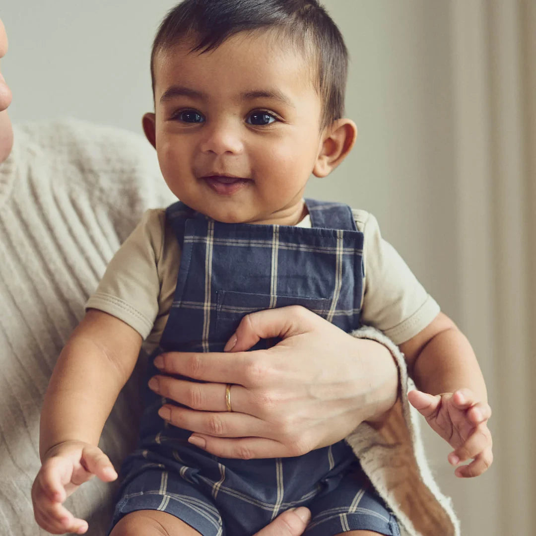 Muesli - Check overalls baby - Tuinbroekje - 100% biologisch katoen