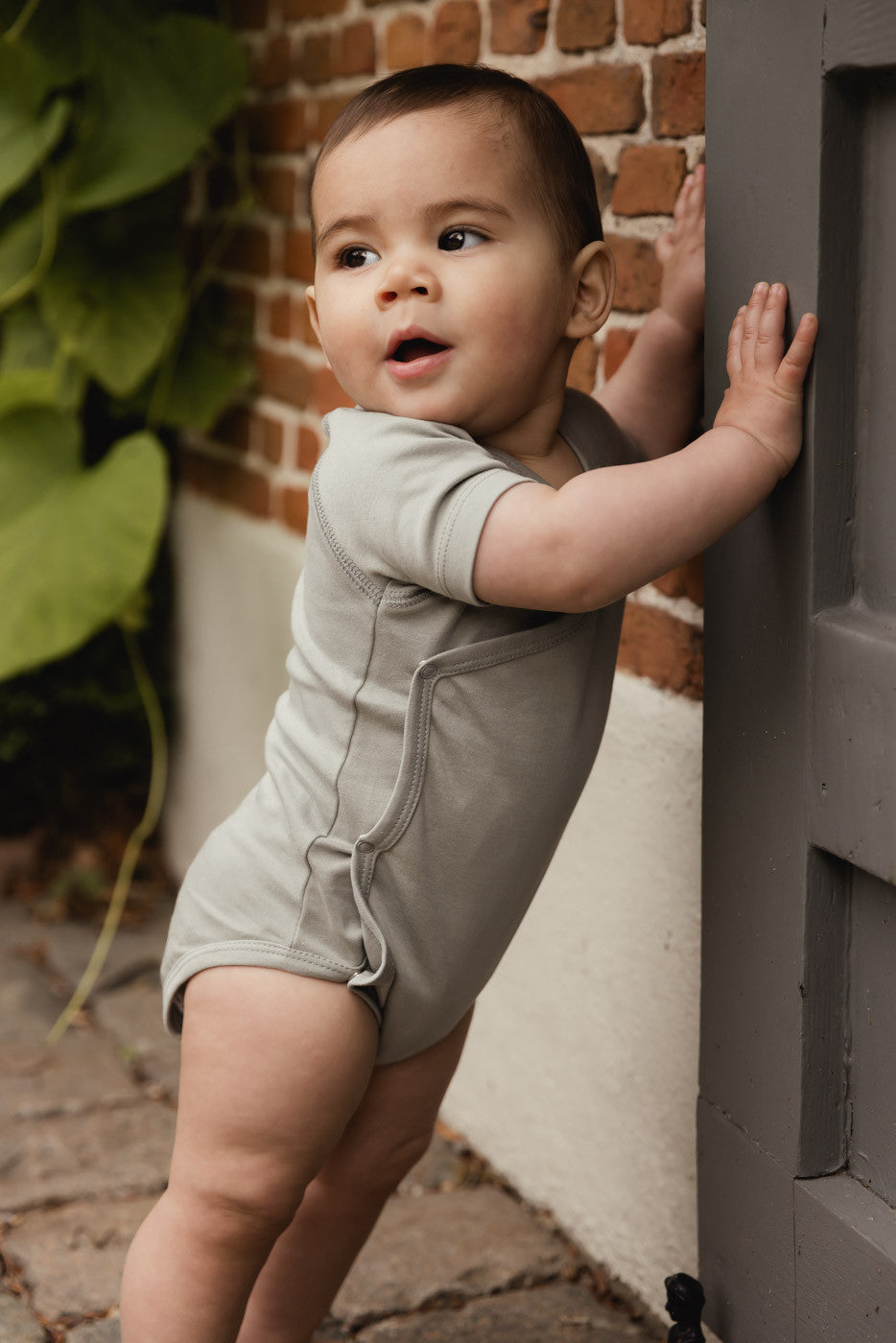 UAUA - Kimono onesie with short sleeves - Romper met korte mouwen - 100% pima katoen