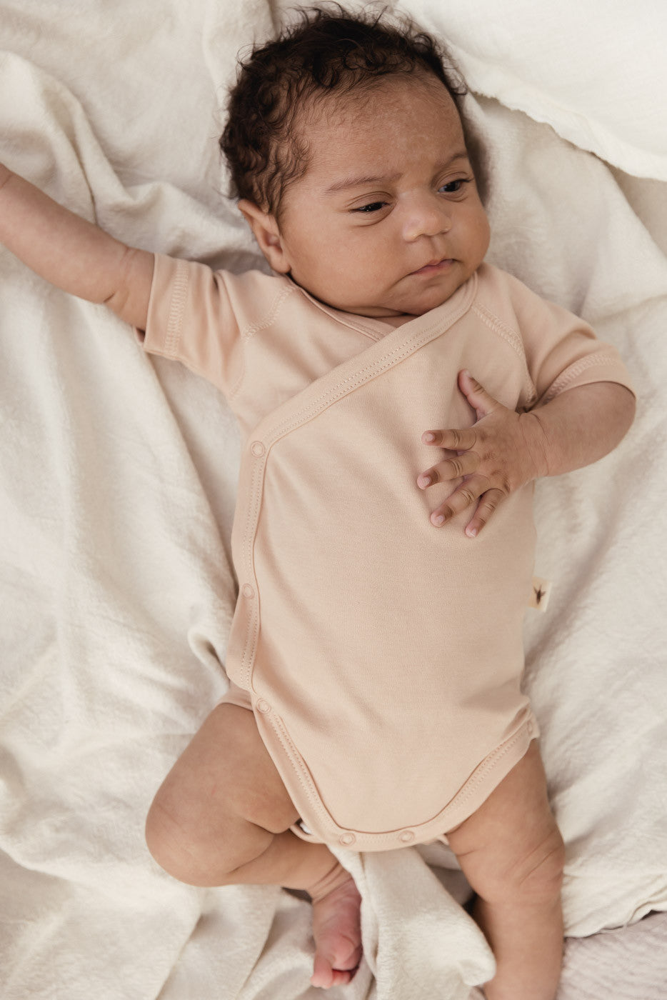 UAUA - Kimono onesie with short sleeves - Romper met korte mouwen - 100% pima katoen