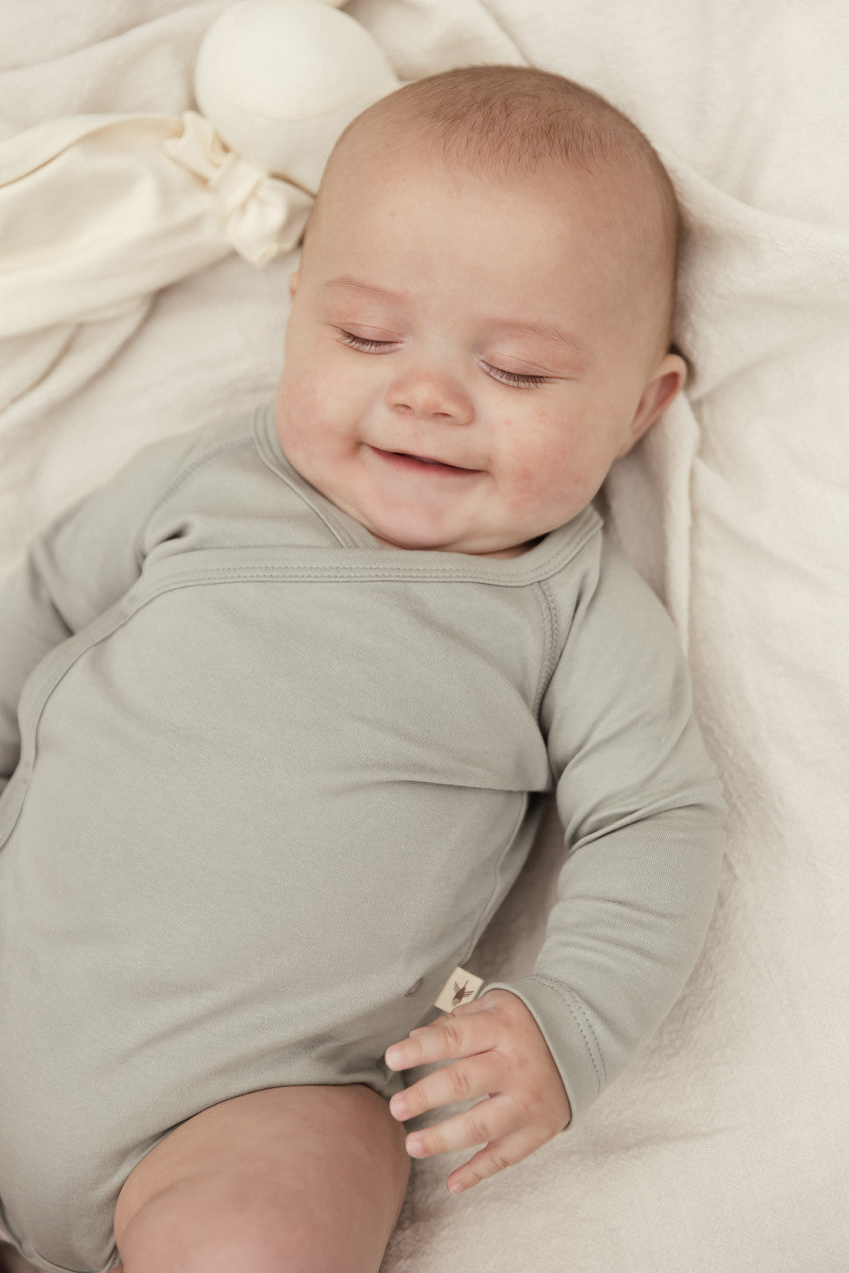 UAUA - Kimono onesie with long sleeve - Romper met lange mouwen - 100% pima katoen