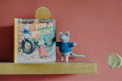Sam&Julia - Doll Sam - Het Muizenhuis - Knuffelmuis Sam - 12 cm