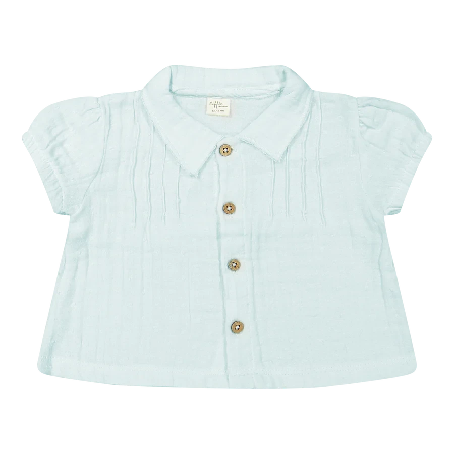 Riffle Amsterdam - Blouse Caro - Overhemd top - 100% biologisch katoen