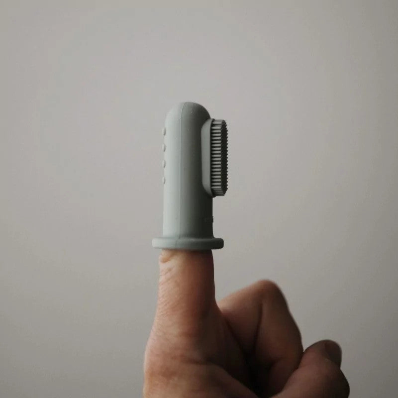 Mushie - Vinger Tandenborstel Baby - Voedselveilige siliconen