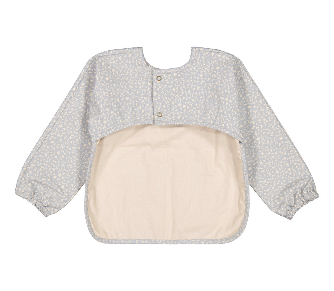 MarMar Copenhagen - Apron Longsleeve Meadow Leaves - Slabbetje met lange mouwen