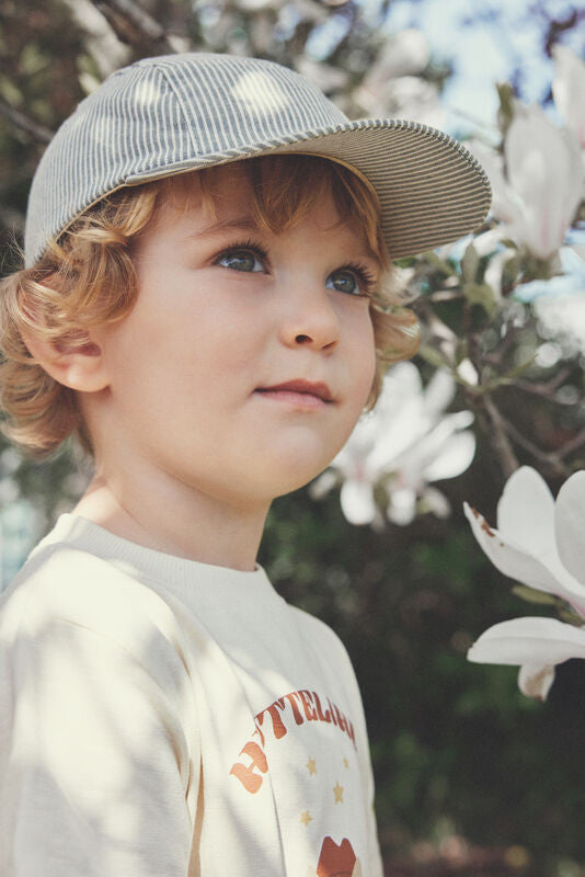 Huttelihut - Cap Woven Stripe - Petje - 100% katoen