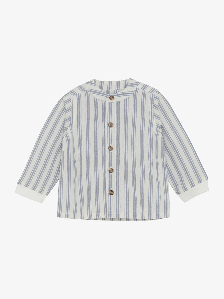 Huttelihut - Shirt LS YD Stripe - Overhemd top - 100% katoen voorkant