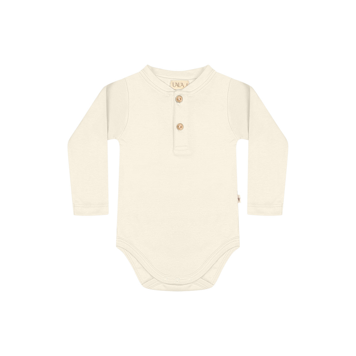 UAUA - Onesie with buttons longsleeve - Romper met lange mouwen 100% pima katoen