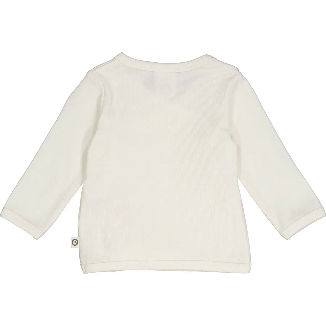 Muesli - Rib l/s cardigan - Top met lange mouwen - GOTS