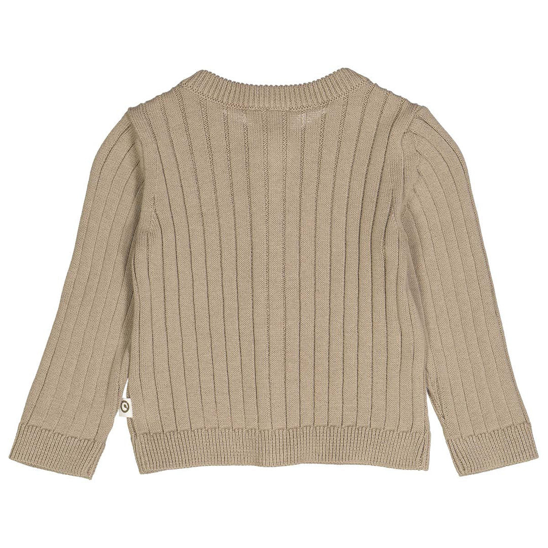 Muesli - Knit rib cardigan baby - Gebreid vestje - 100% katoen